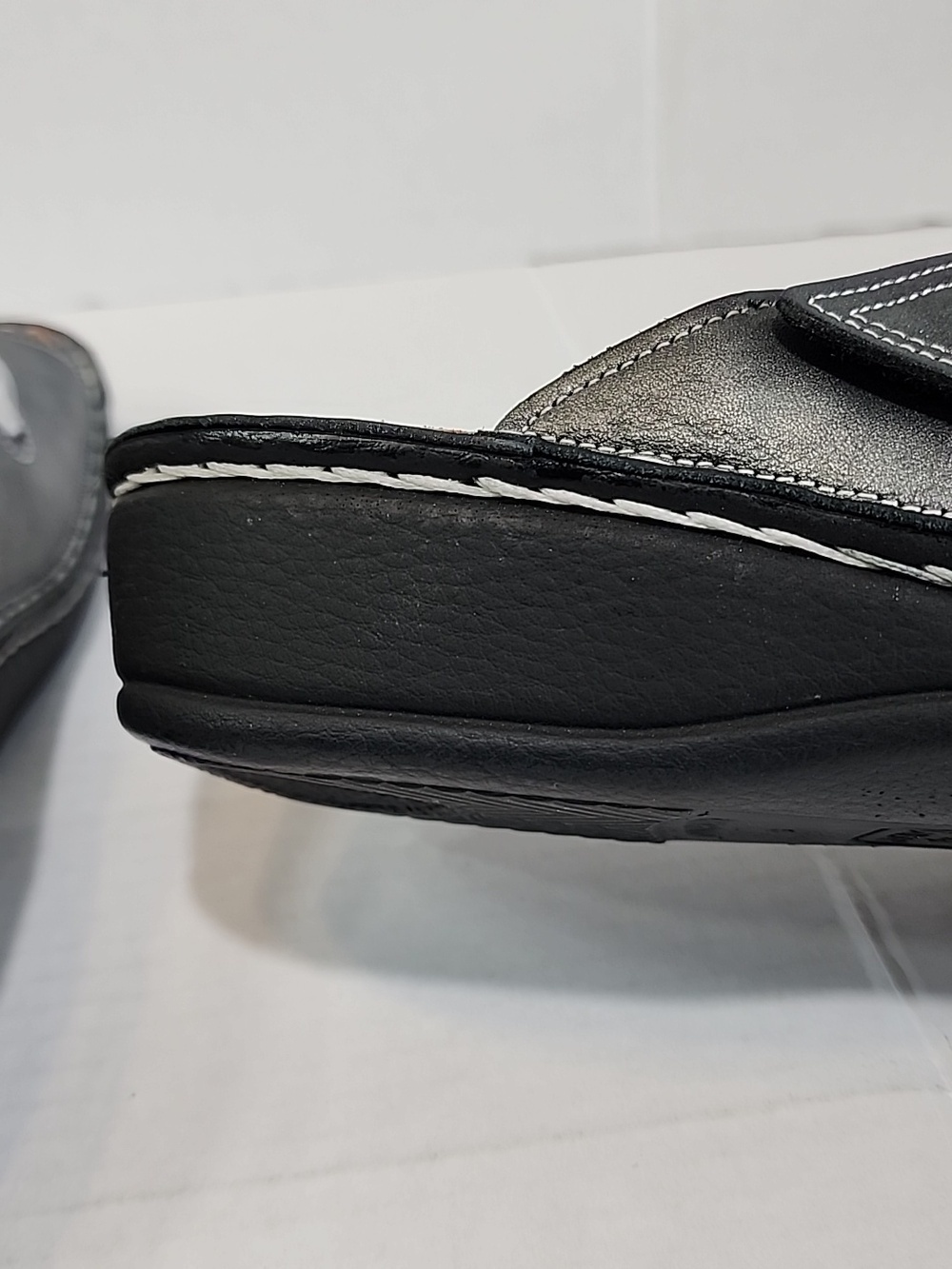 Finn Comfort Jamaica Volcano Pewter Slide Sandals EUR 42 - Picture 8 of 16